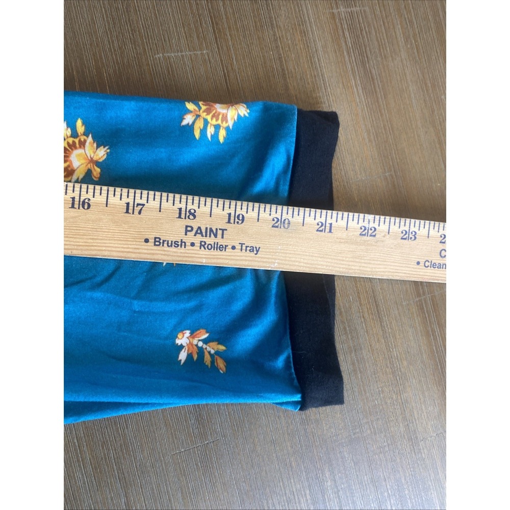 Bloggerlove Teal Mumu Kaftan Maxi Zip Pockets 3/4 Sleeve Womens Med Stretch - Picture 11 of 11